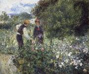 Pierre-Auguste Renoir Conversation with the Gardener Spain oil painting artist